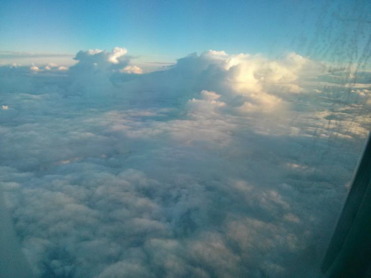 Clouds above the Atlantic Ocean